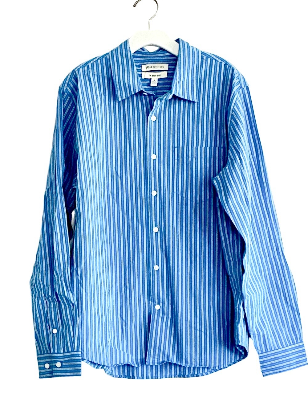 Urban Outfitters Men’s Blue Striped Dress Shirt